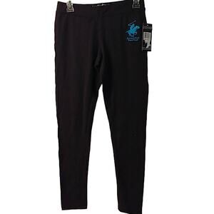 Beverly Hills Polo Club Joggers Dark Gray Blue Logo Medium